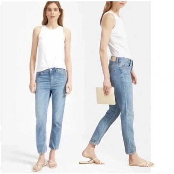 Everlane Womens Lightweight Relaxed Jeans Size 25 Blue Soft Denim Straight Leg - Picture 1 of 8